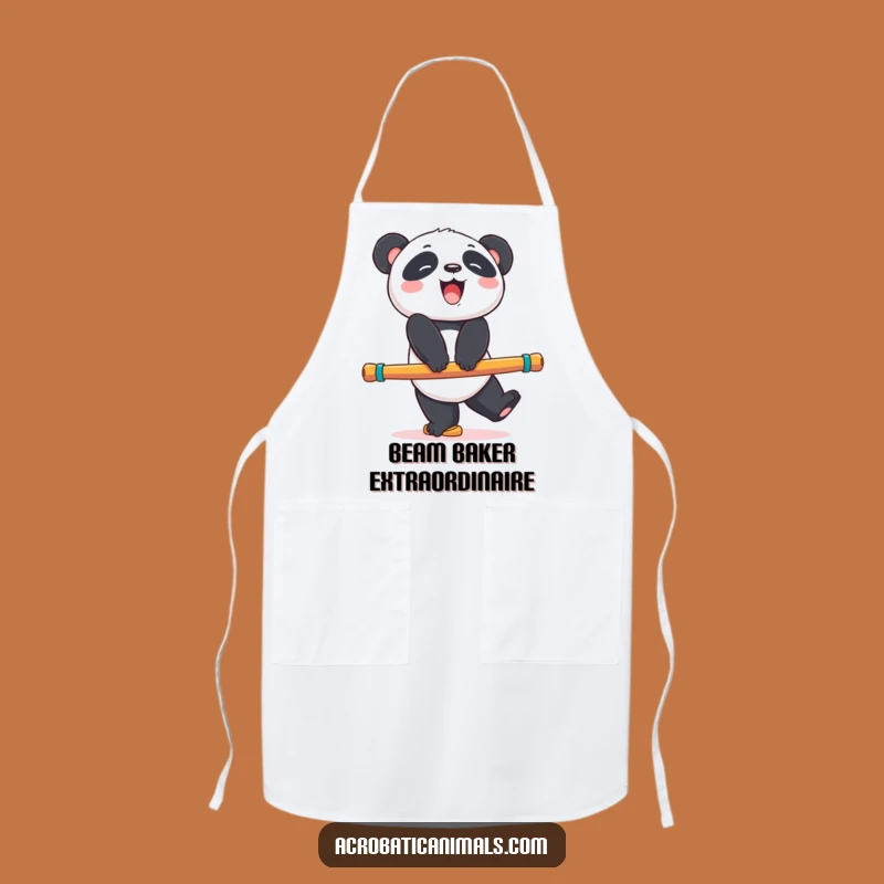 Funny Panda Apron: Giggling Bear Chef Kitchen Gift