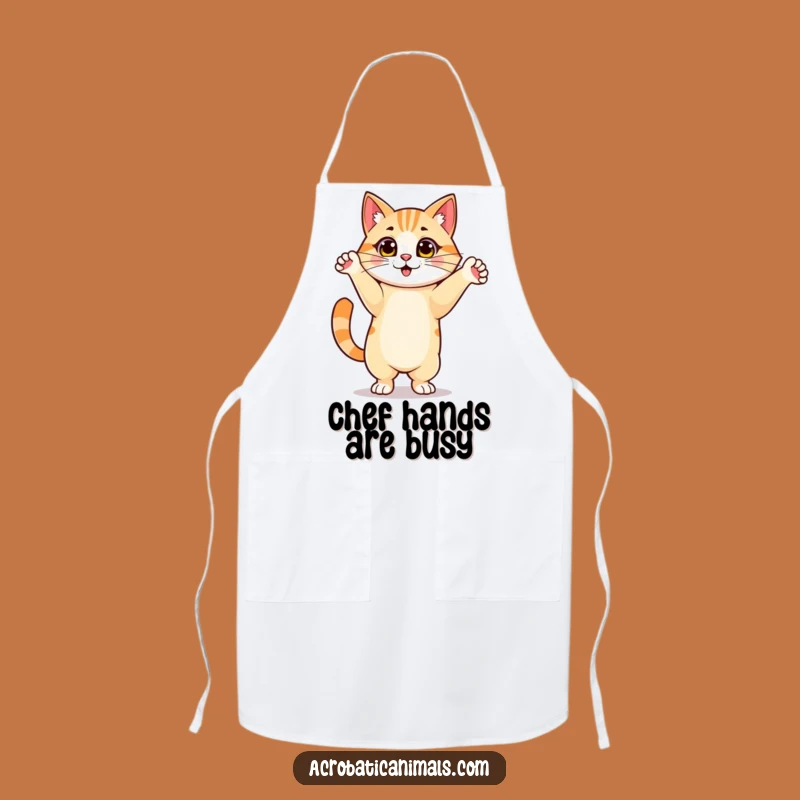 Funny Cat Handstand Apron: Proud Chef Feline Kitchen Gear, Perfect Funny Gift