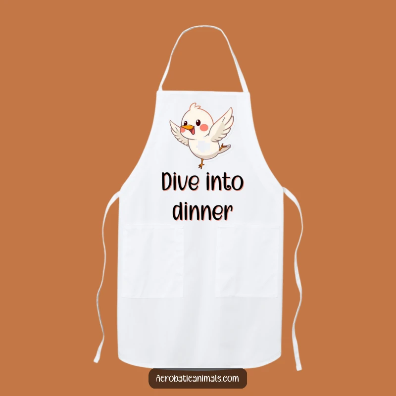 Funny Bird Dive Apron - Kitchen Grace & Humor