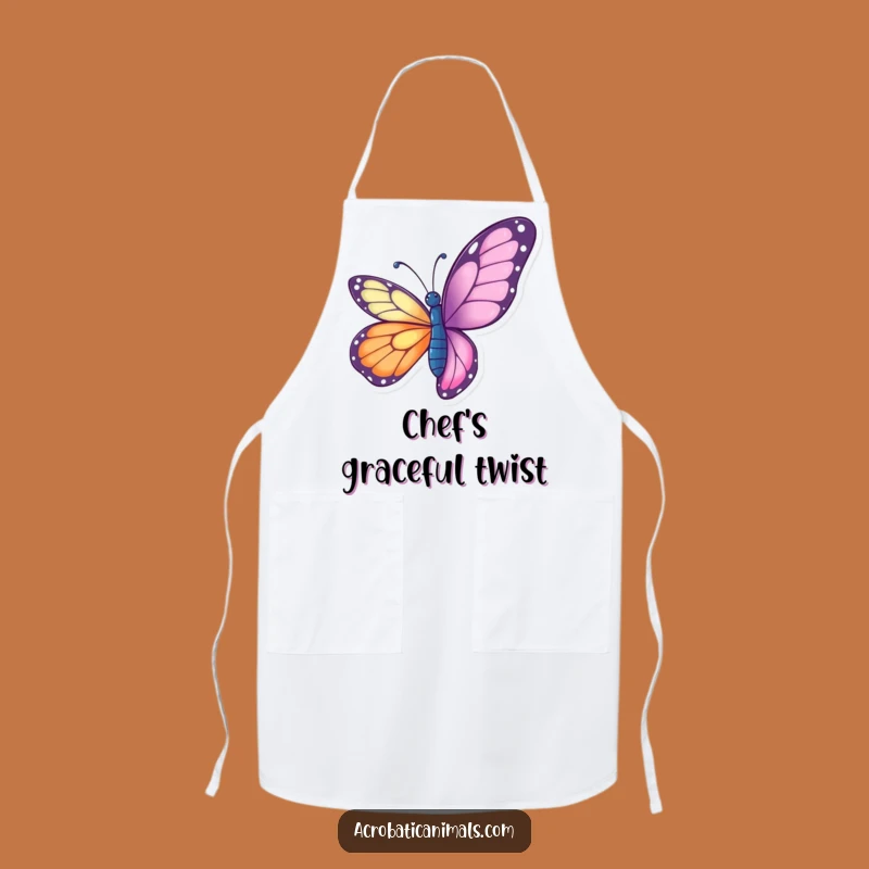 Funny Butterfly Twist Apron - Kitchen Elegance, Hilarious Chef Gift!