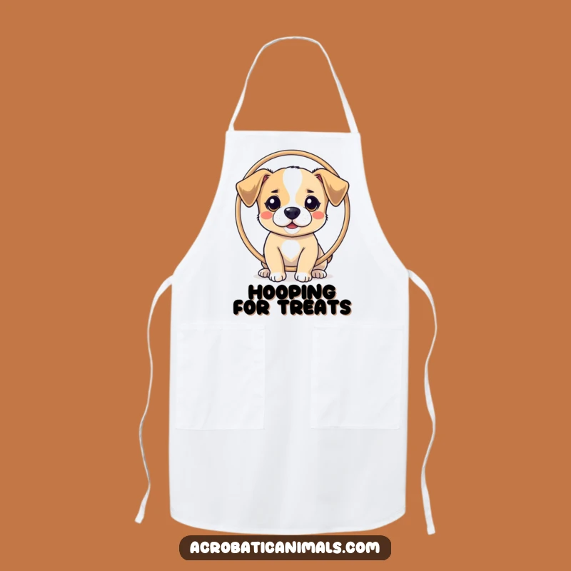 Funny Dog Balancing Apron - Pet Trickster Kitchen Wear, Great Funny Gift