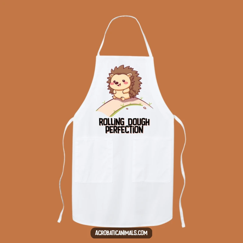 Funny Hedgehog Rolling Apron - Kitchen Adventure Wear, Great Funny Gift