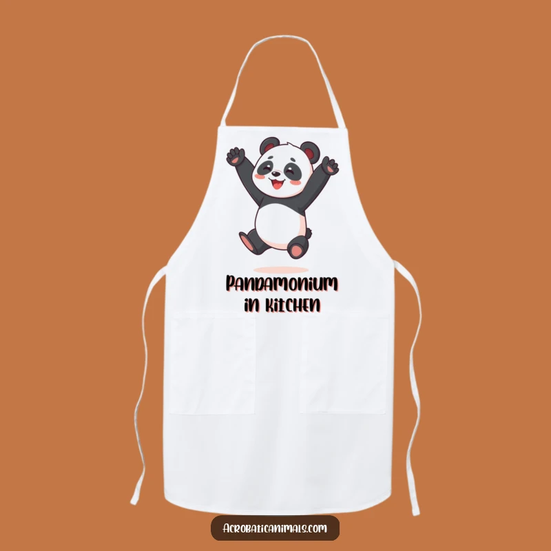 Funny Panda Apron: Joyful Split Jump Kitchen Wear, Perfect Chef's Funny Gift
