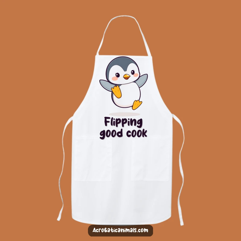Funny Penguin Apron: Graceful Flipper Balance Kitchen Wear, Perfect Chef's Funny Gift