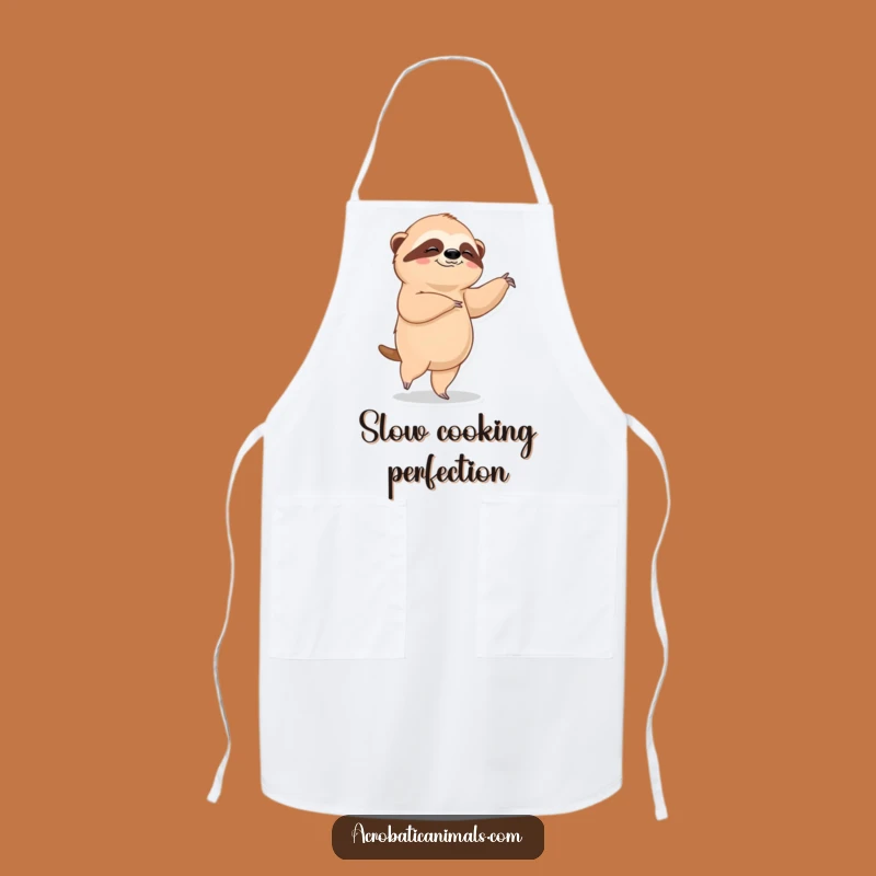 Funny Sloth Ballet Apron - Graceful Chef, Hilarious Culinary Pace Gift