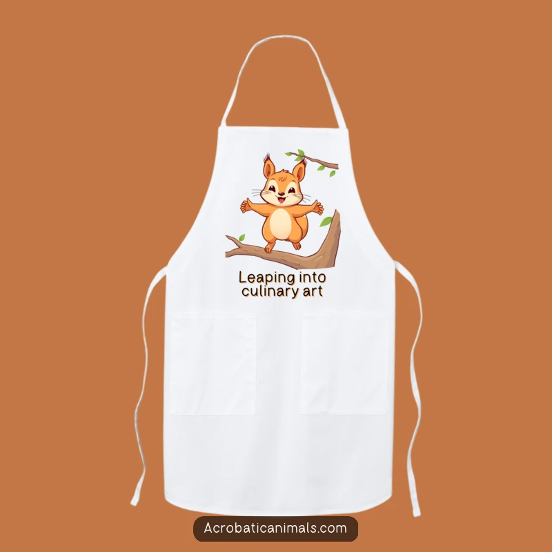Funny Squirrel Leap Apron: Cook with Playful Spirit, a Hilarious Funny Gift