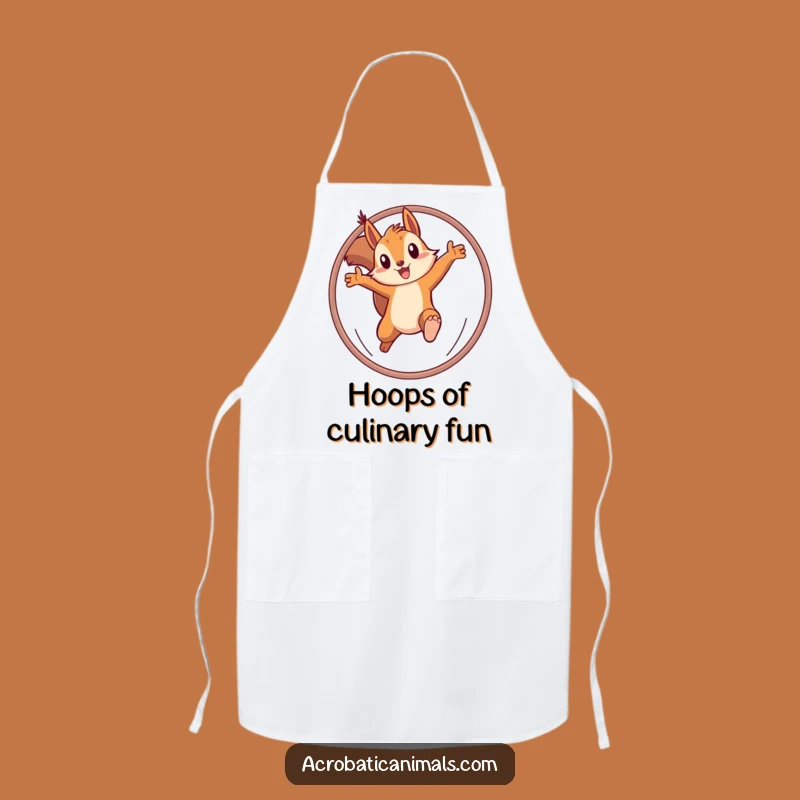Funny Squirrel Hoop Apron: Determined Chef Acorn Gear, Perfect Funny Gift