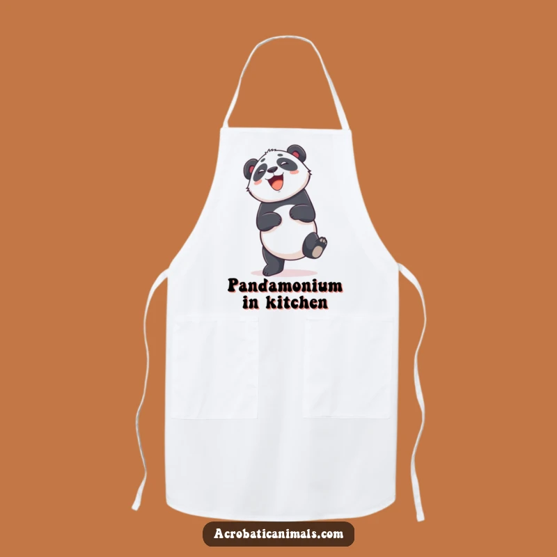 Funny Panda Cartwheel Apron: Giggling Chef Bear Gear, Perfect Funny Gift
