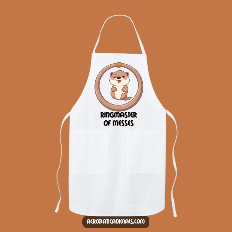 Funny Otter Ring Swing Apron - Kitchen Fun Gift