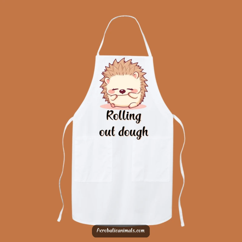Funny Hedgehog Roll Apron - Kitchen Cuteness, Hilarious Chef Gift!