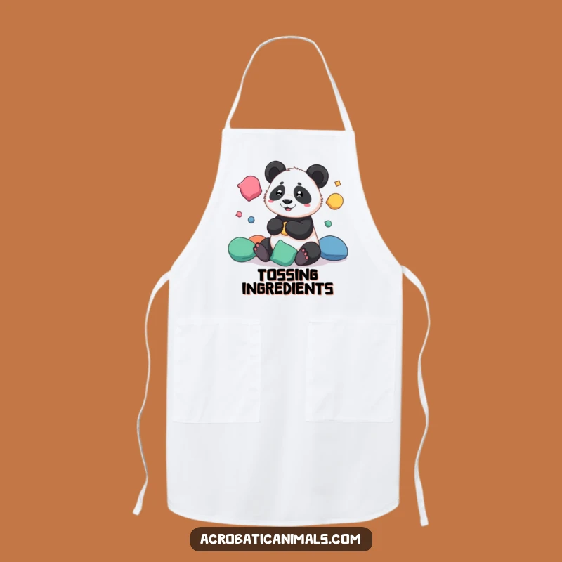 Funny Panda Juggling Apron - Kitchen Fun Wear, Great Funny Gift