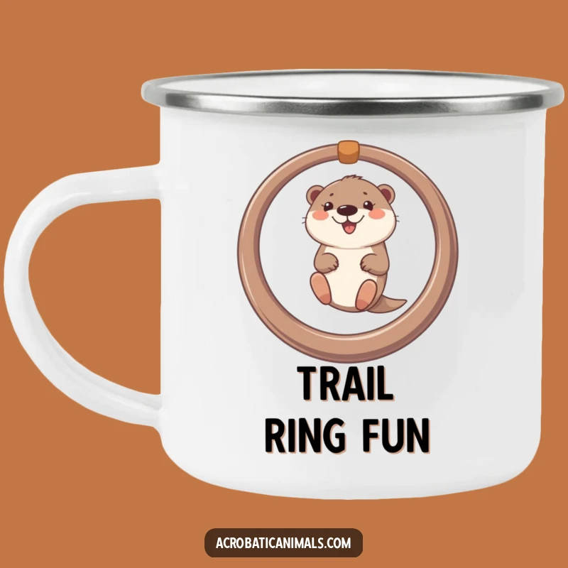 Funny Otter Ring Swing Camping Mug - Outdoor Adventure Humor