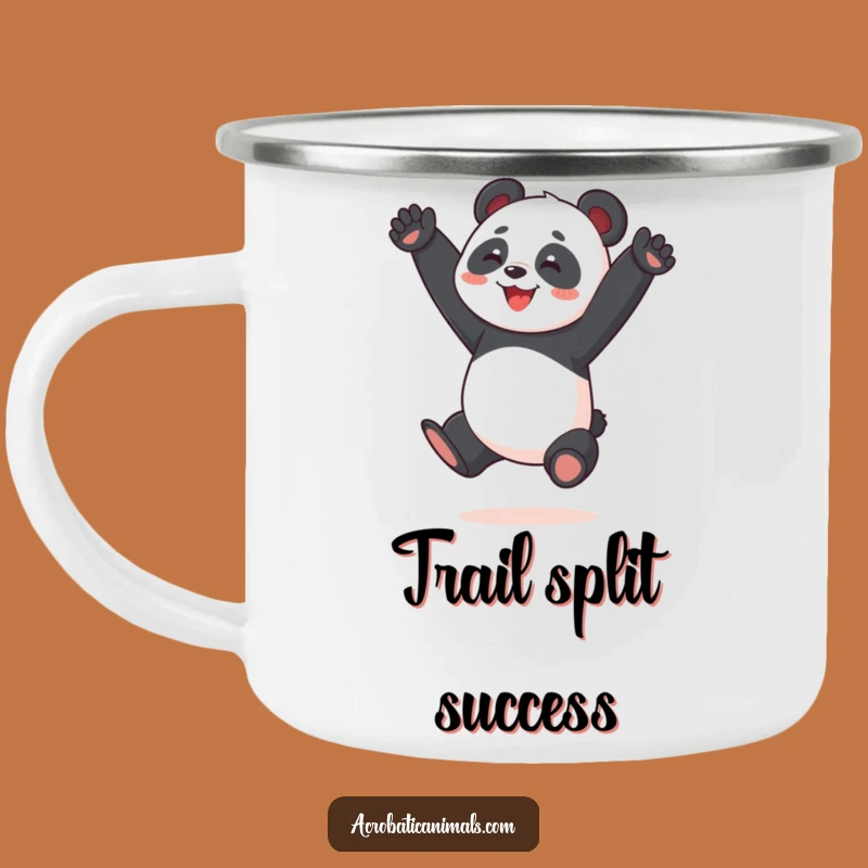 Funny Panda Camping Mug: Durable Split Jump Cup, Perfect Outdoor Funny Gift