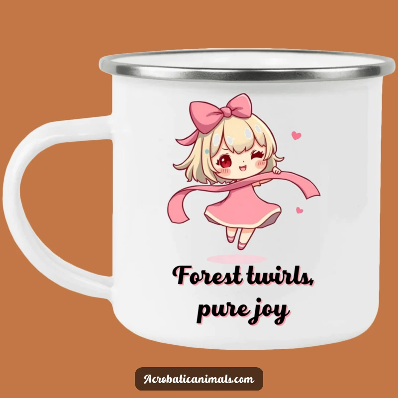 Funny Ribbon Dancer Camping Mug - Gift for Outdoor Merriment!