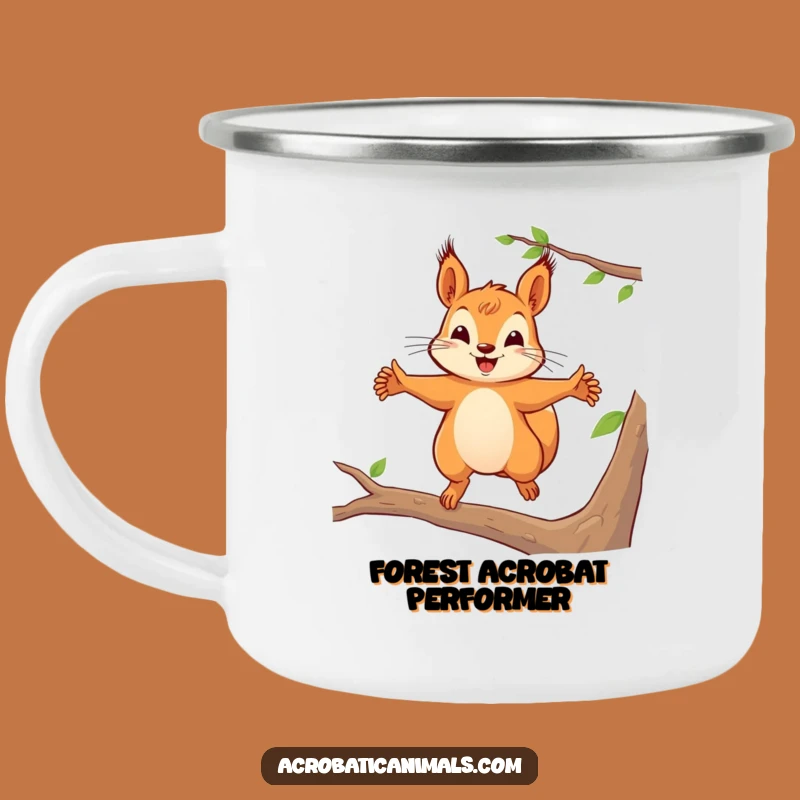 Funny Squirrel Leap Camping Mug: Sip Your Adventure with this Hilarious Funny Gift