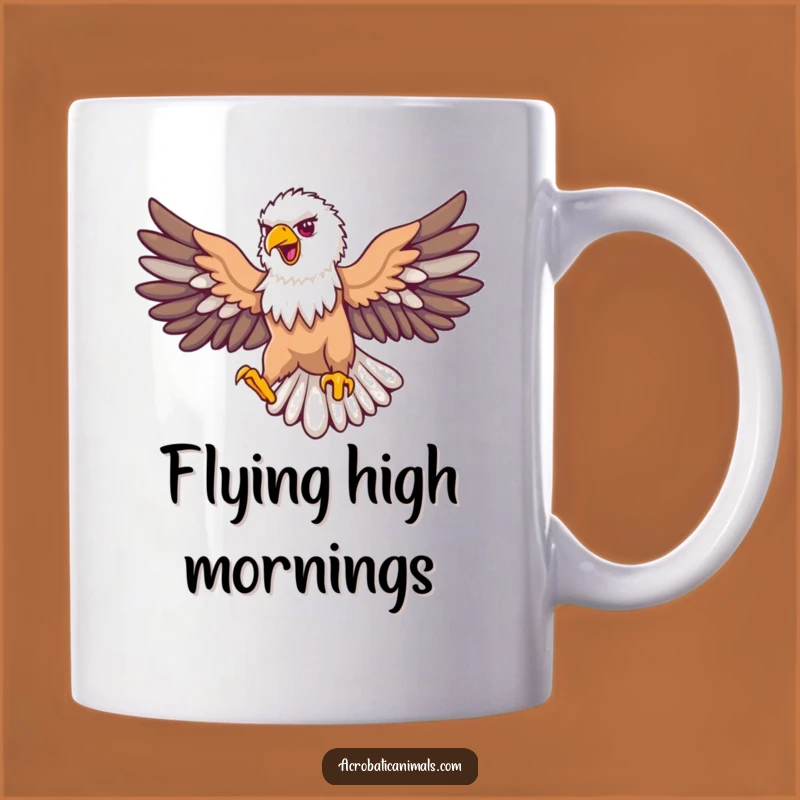 Funny Eagle Loop Mug: Proud Soaring Bird Gift for Patriot Fans