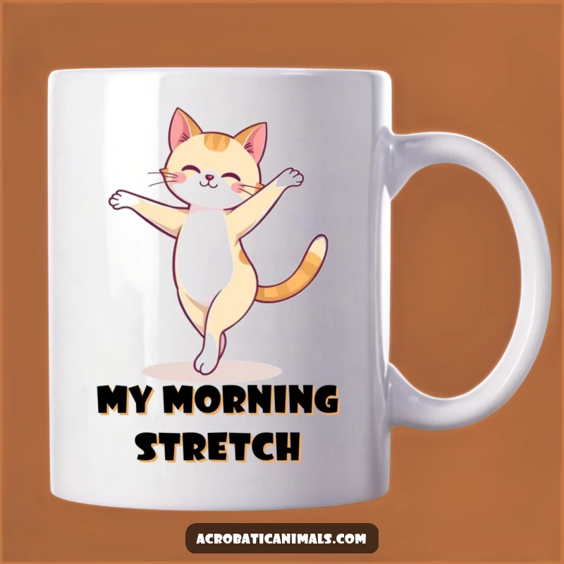 Funny Cat Arabesque Mug: Graceful Kitty Ballet Gift for Cat Lovers