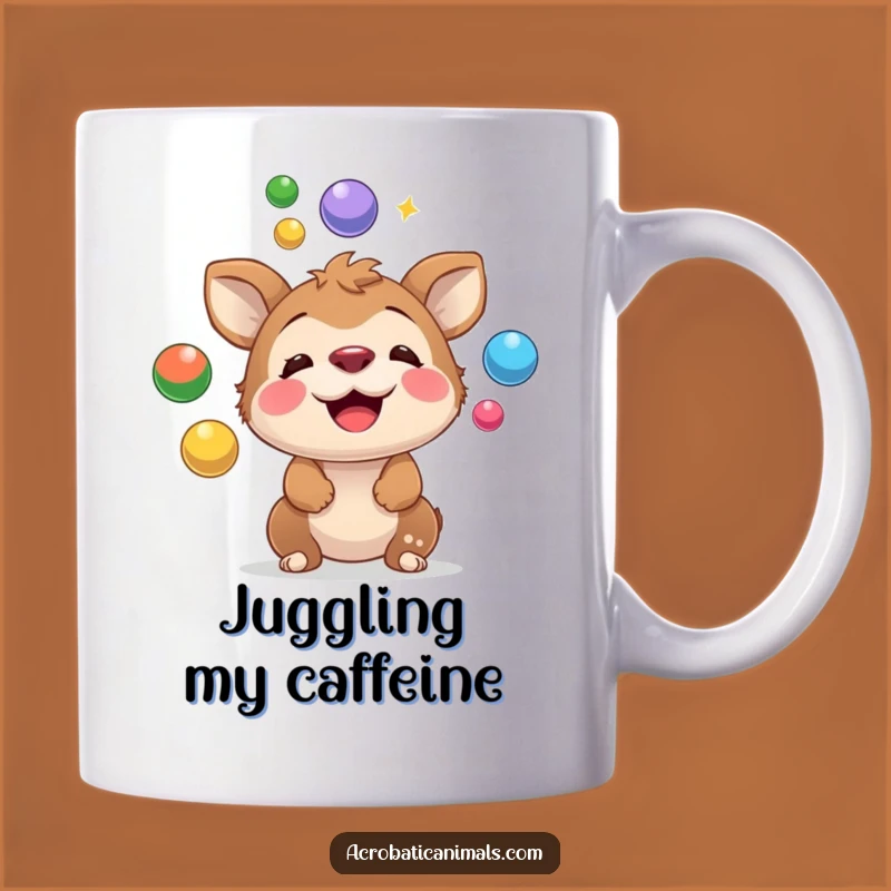 Funny Playful Animal Juggling Mug - Perfect Gift for a Talented Friend!