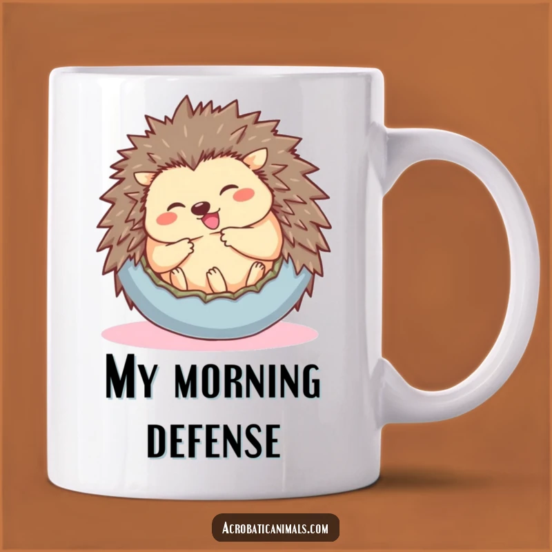 Funny Hedgehog Ball Mug - Adorable & Laughable Gift