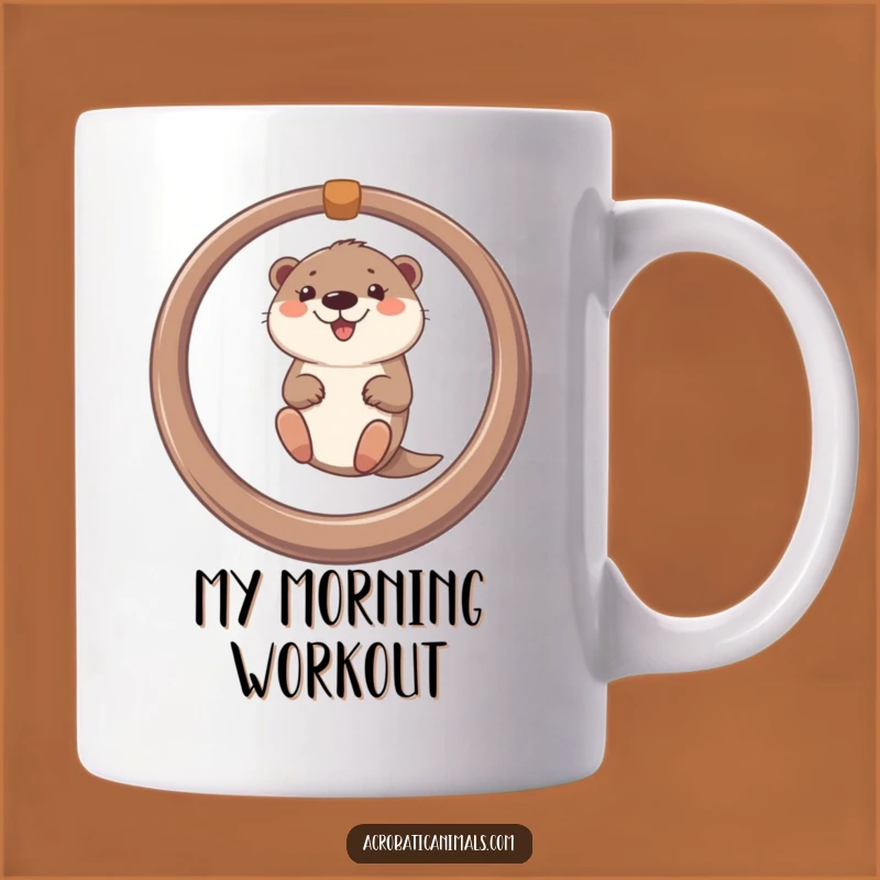 Funny Otter Ring Swing Mug - Hilarious Woodland Creature Gift