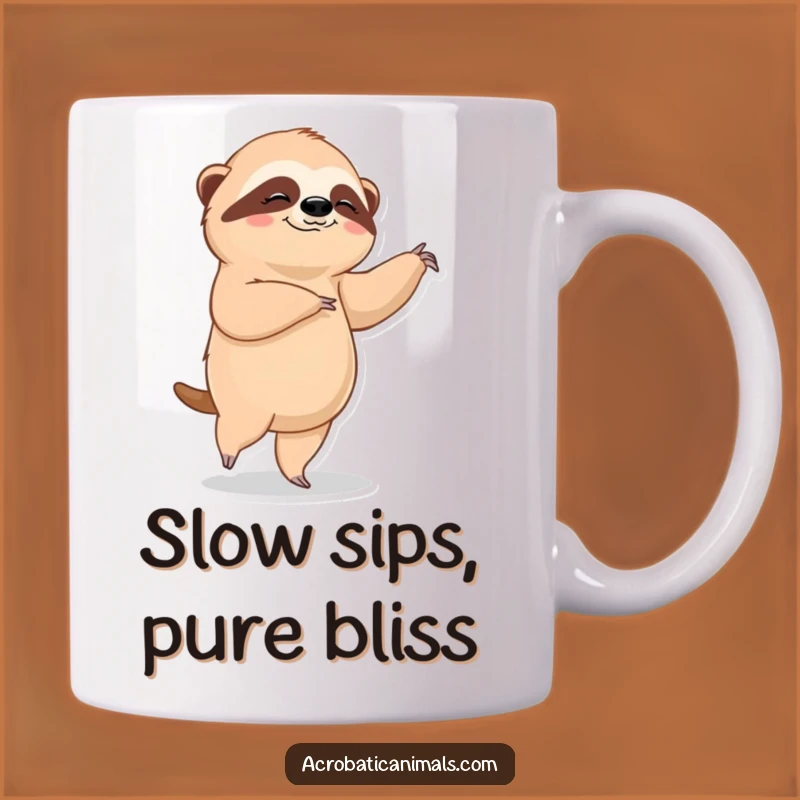 Funny Sloth Ballet Mug - Slow Graceful Dancer, Hilarious Relaxed Gift Idea