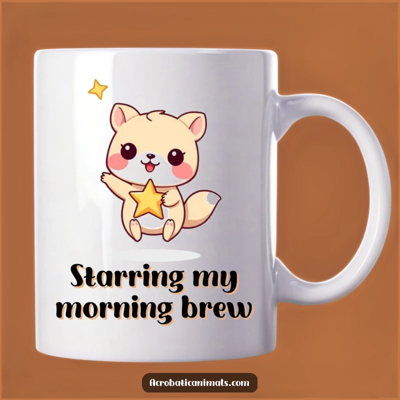 Funny Star Balance Animal Mug - Magical Gift for Dreamers!
