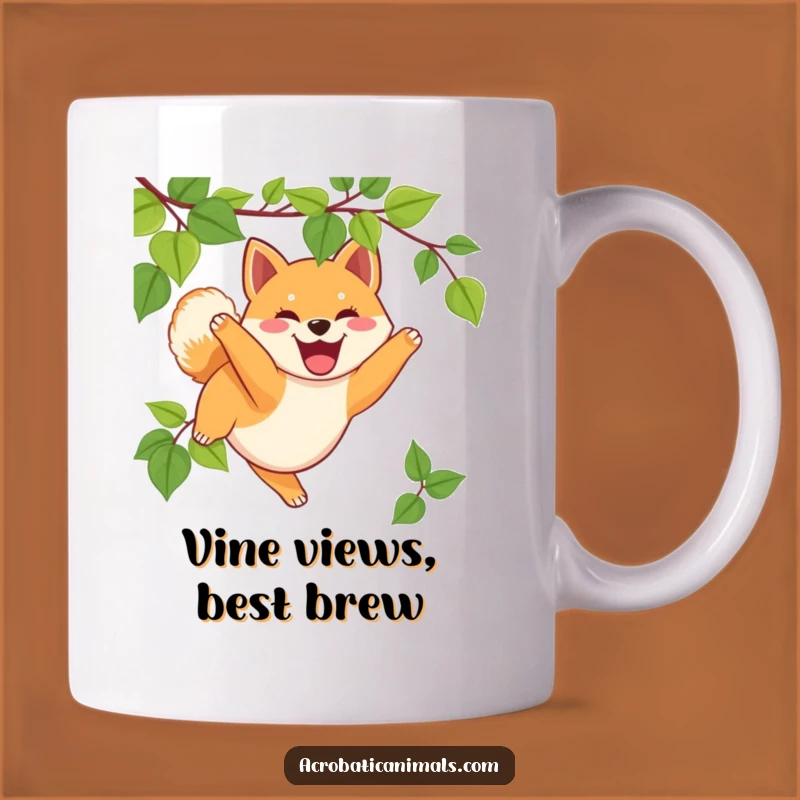 Funny Shiba Inu Vine Swing Mug: Adorable Puppy Joyful Gift