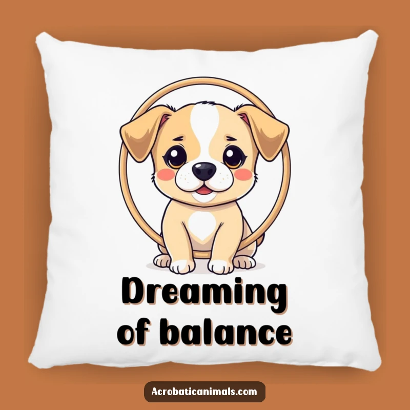 Funny Dog Balancing Pillow - Soft Trickster Cushion, Adorable Funny Gift