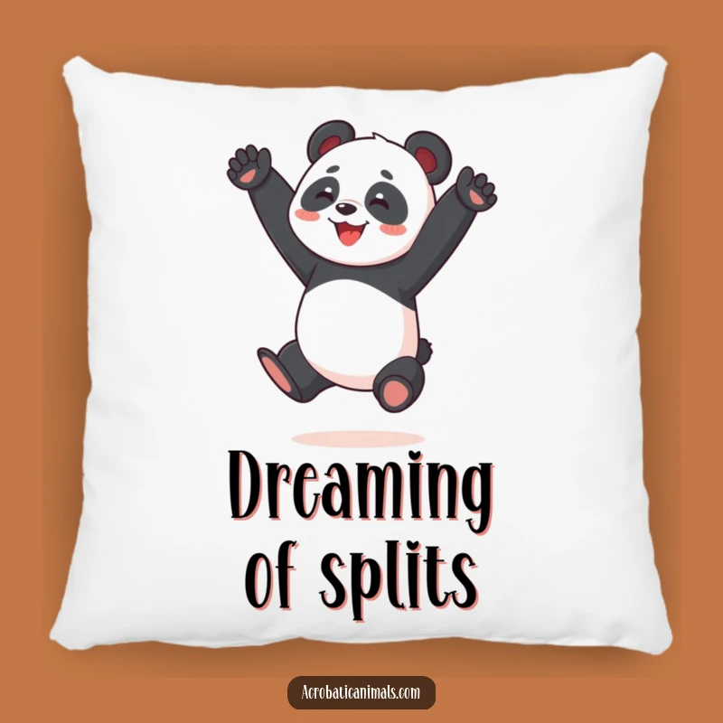Funny Panda Pillow: Cozy Split Jump Cushion, Perfect Comfy & Humorous Gift