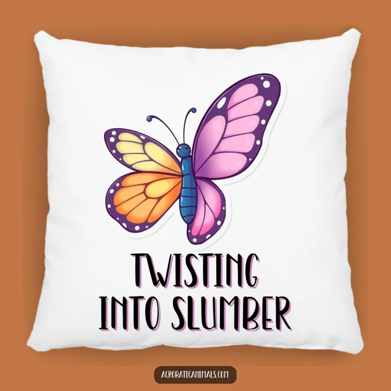 Funny Butterfly Twist Pillow - Soft Grace, Hilarious Accent Gift!