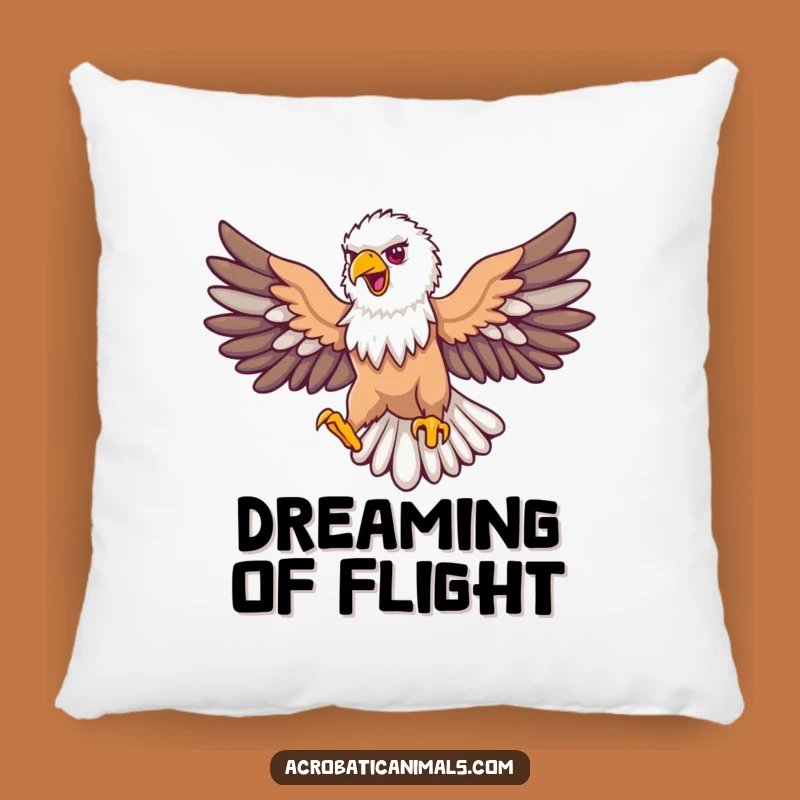 Funny Eagle Loop Pillow: Cozy Proud Eagle Accent Pillow, Great Gift