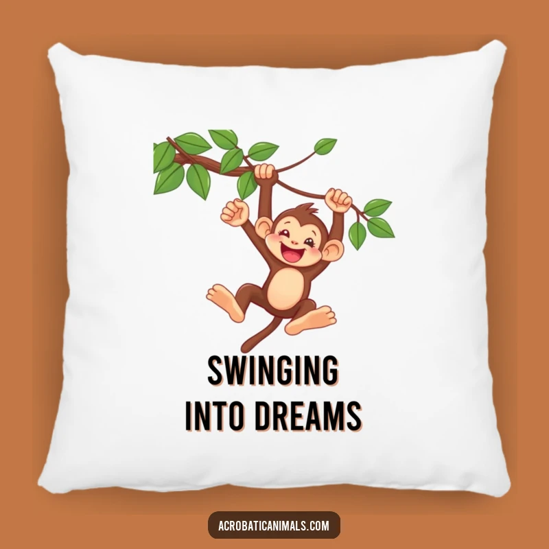 Funny Monkey Pillow: Cozy Vine Swing Cushion, Perfect Comfy & Playful Gift