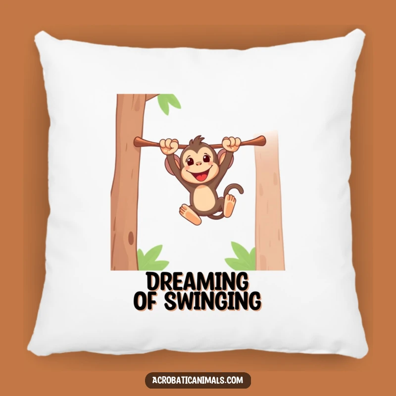 Funny Monkey Swinging Pillow: Cozy Primate Comfort, Perfect Funny Gift