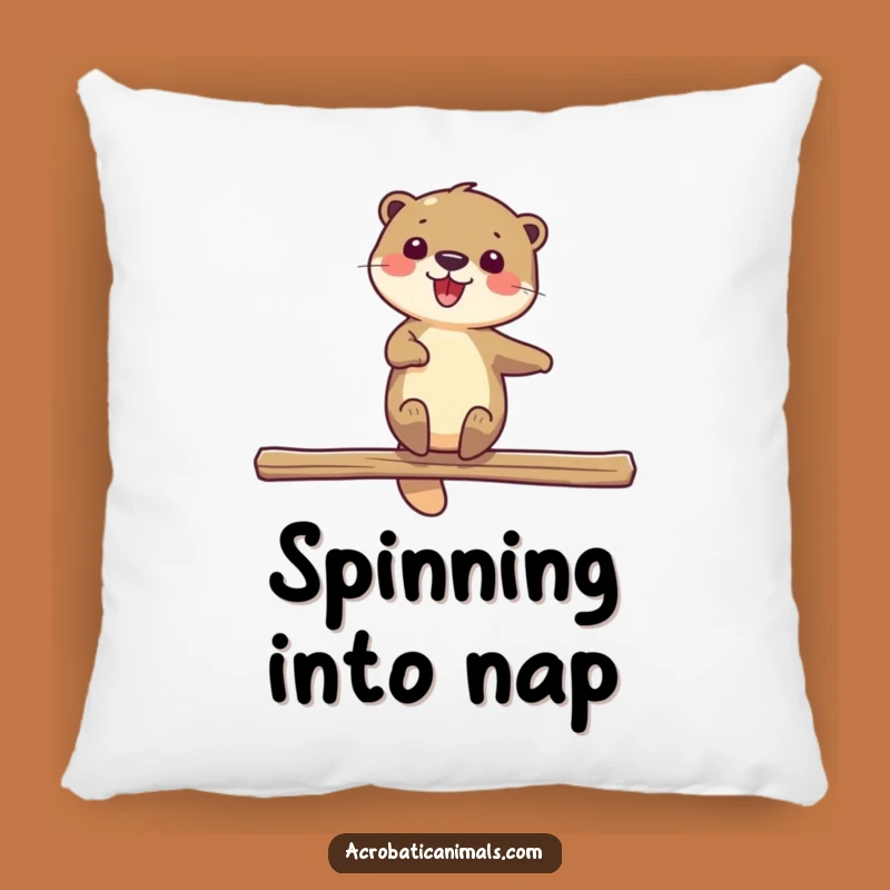 Funny Otter Beam Pillow: Cozy Delighted Comfort, Perfect Funny Gift