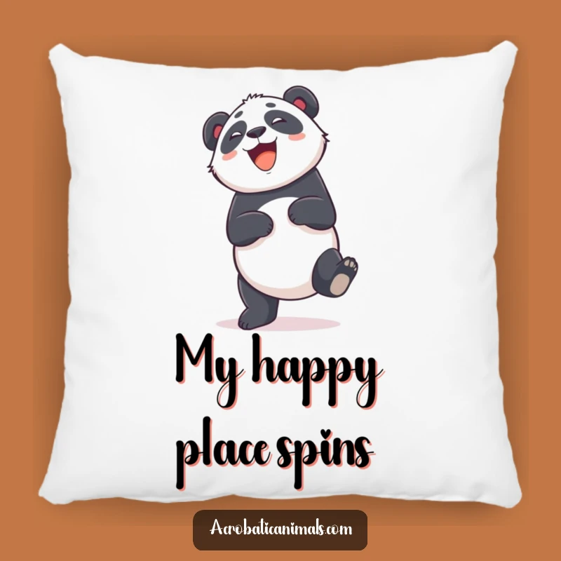 Funny Panda Cartwheel Pillow: Cozy Giggling Bear Comfort, Perfect Funny Gift