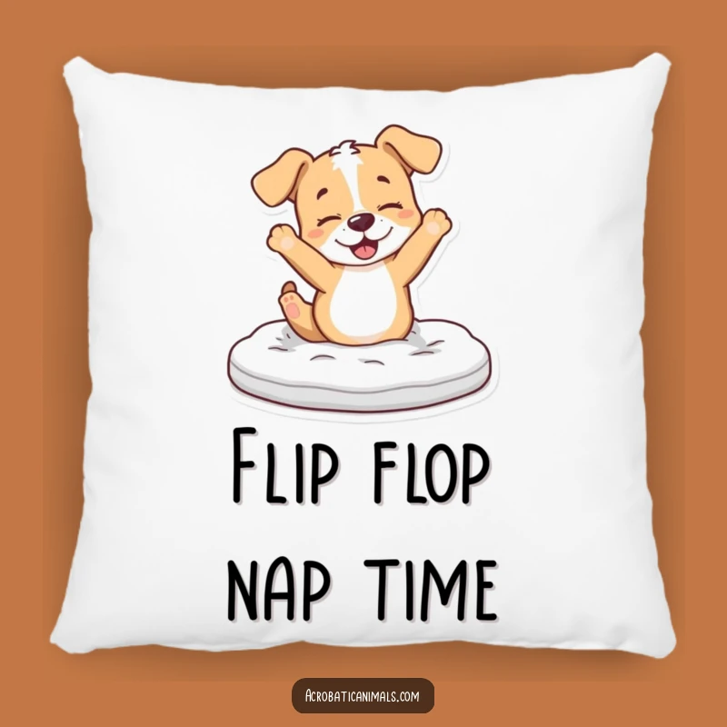 Funny Puppy Flip Pillow: Cute Gymnastics Cushion for Playful Comfort!