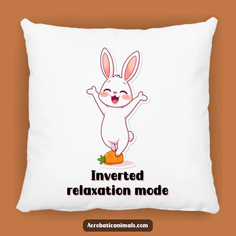 Funny Rabbit Handstand Pillow: Cozy Carrot Acrobat Comfort, Delightful Funny Gift