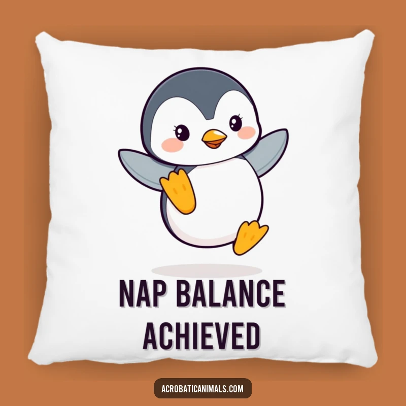 Funny Penguin Pillow: Cozy Flipper Balance Cushion, Perfect Comfy & Quirky Gift