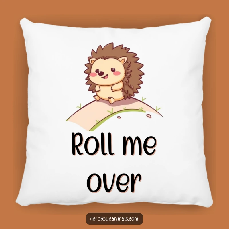 Funny Hedgehog Rolling Pillow - Soft Adventure Cushion, Adorable Funny Gift