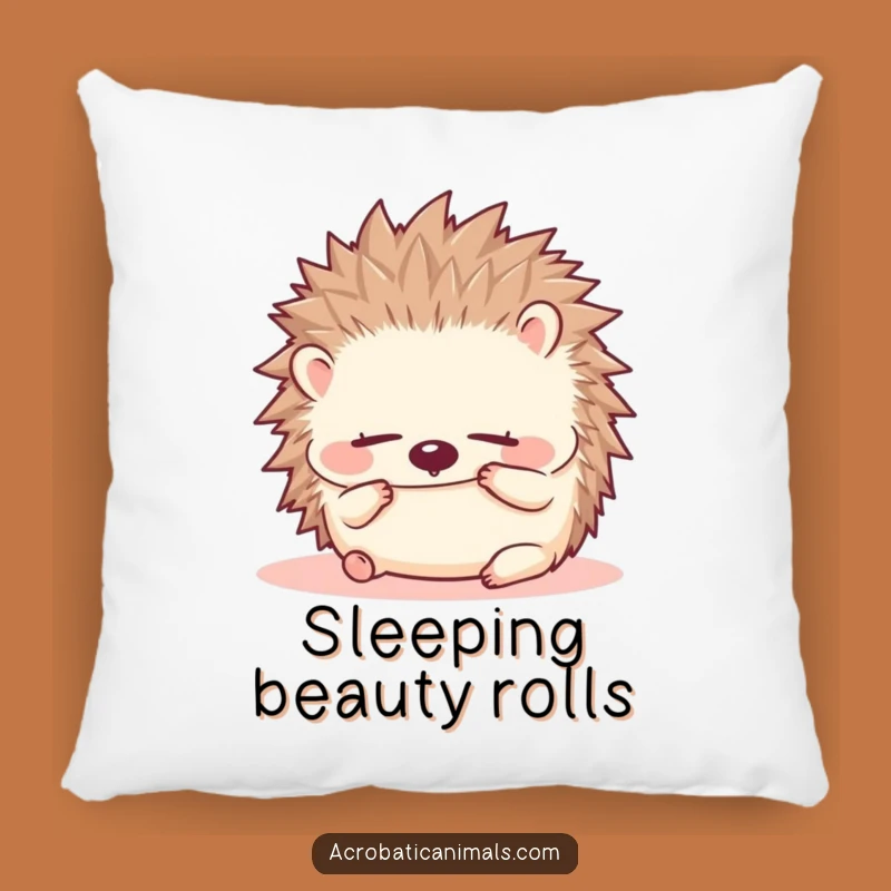 Funny Hedgehog Roll Pillow - Cozy Cuteness, Hilarious Accent Gift!