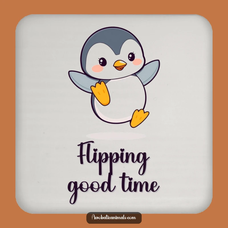 Funny Penguin Coaster: Graceful Balance Drink Protector, Perfect Party Funny Gift