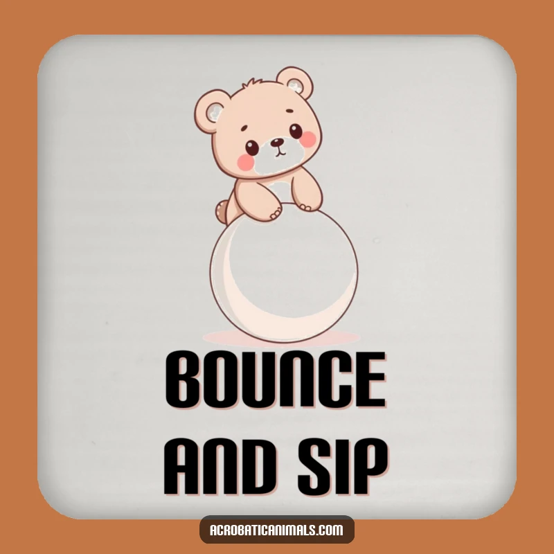 Funny Bear Cub Bouncy Ball Coaster - Protect Surfaces
