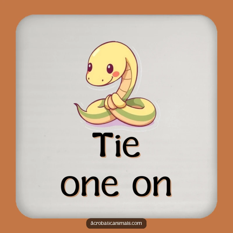 Funny Flexible Snake Coaster - Protect Surfaces with Playful & Hilarious Art