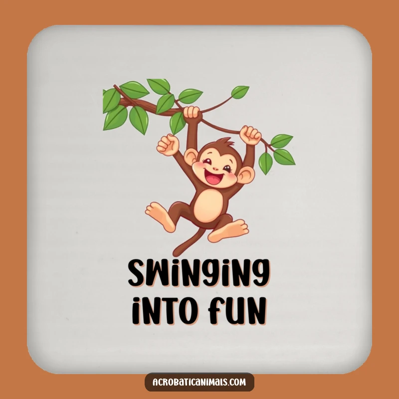 Funny Monkey Coaster: Delighted Swing Drink Protector, Perfect Party Funny Gift