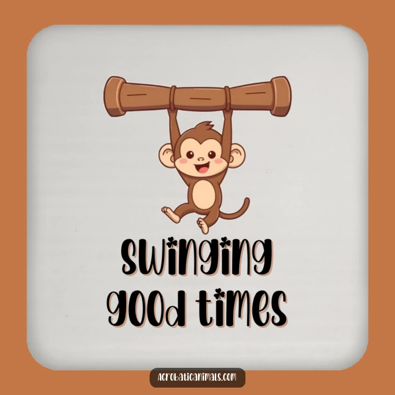 Funny Monkey Swinging Coaster - Mischievous Protection, Hilarious Jungle Accessory Gift