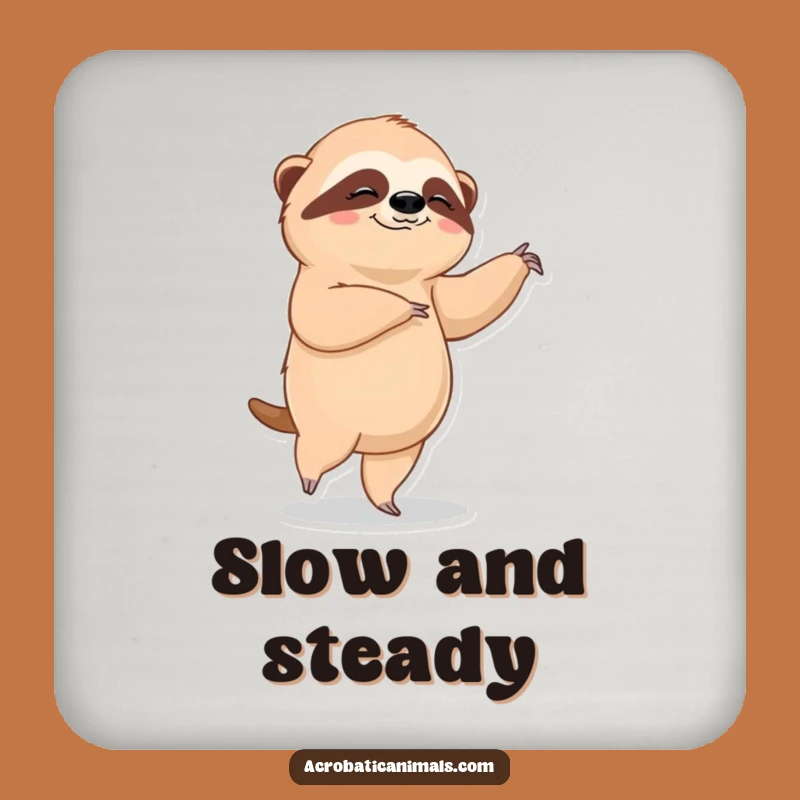 Funny Sloth Ballet Coaster - Slow Grace Protection, Hilarious Dancer Accessory Gift