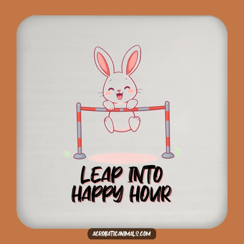 Funny Rabbit High Jump Coaster: Protect Surfaces with this Hilarious Funny Gift