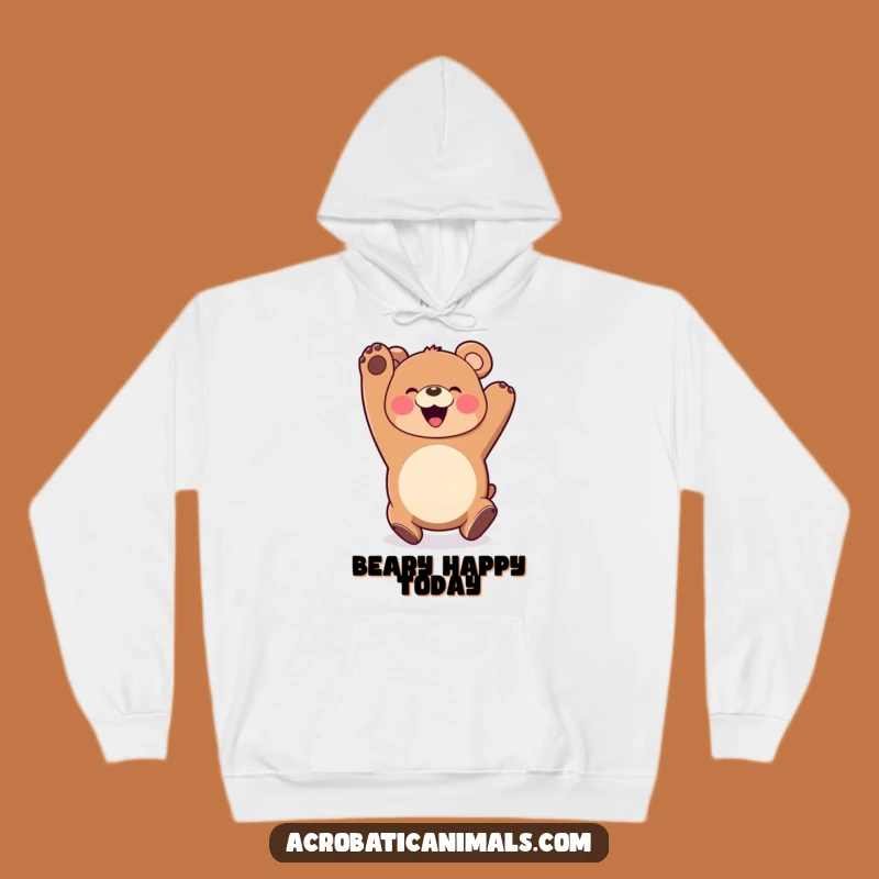 Funny Bear Hoodie: Cozy Somersault Sweatshirt, Perfect Warm & Cheerful Gift