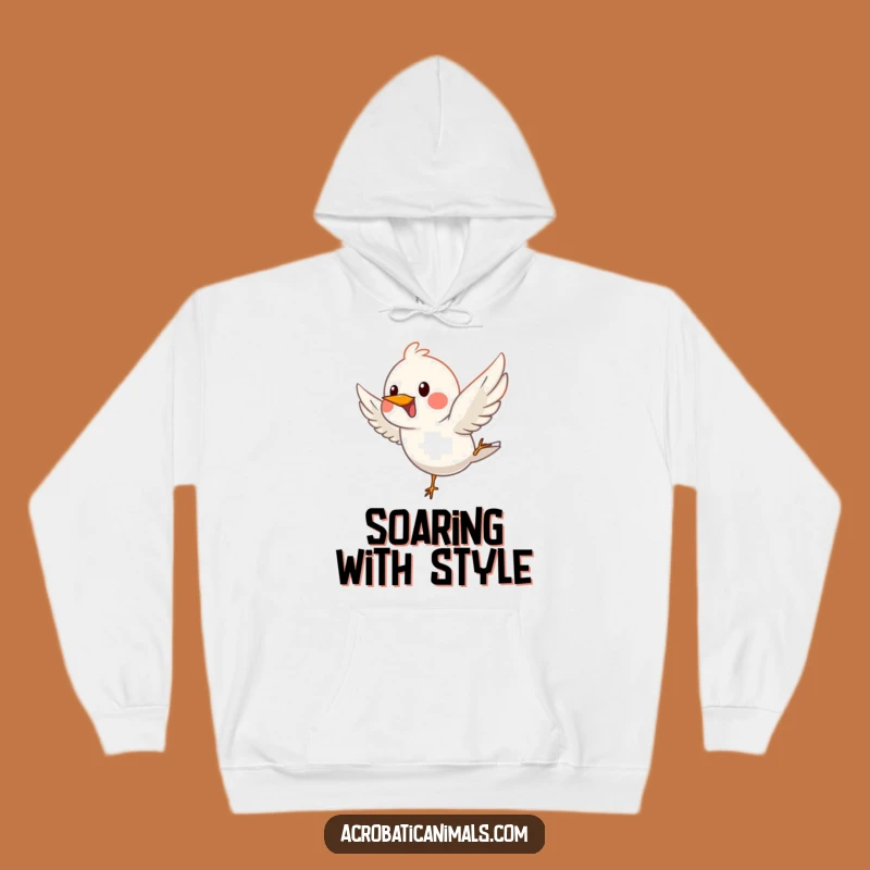 Cozy Funny Bird Dive Hoodie - Warm & Whimsical Apparel