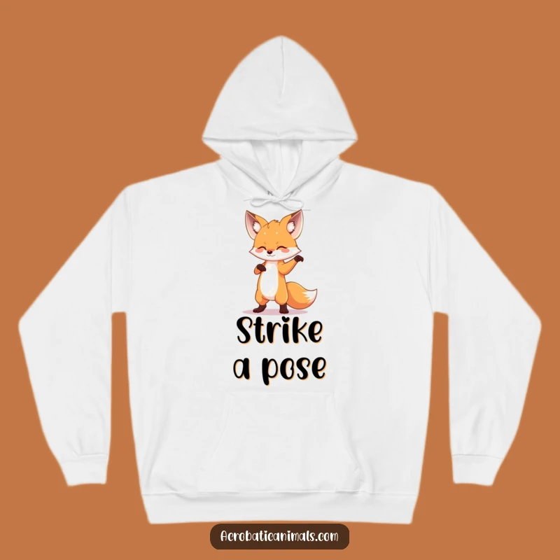 Funny Fox Dance Pose Hoodie: Cozy Comfort with Theatrical Flair